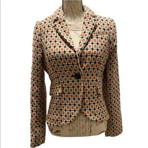 Opening Act Orange Brown Blazer Size Medium